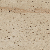 “Travertino Beige natural travertine slab with warm beige tones and horizontal pattern from Nujum Al-Rukham in Saudi Arabia.”